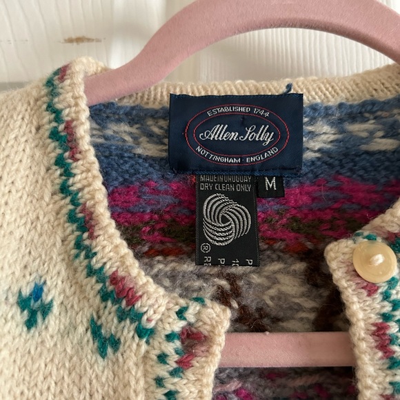 Vintage Allen Lolly Sheep/Farm English Wool Sweater size medium - Picture 2 of 3